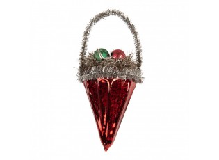 Christmas Ornament ? 7x10 Cm Red Glass - ? 7*10 cm