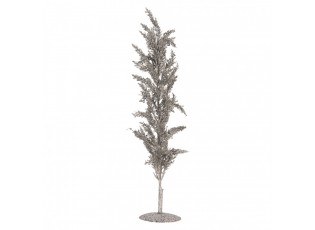 Vánoční dekorace stříbrný stromek - 12*12*60 cm