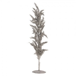 Vánoční dekorace stříbrný stromek - 12*12*60 cm