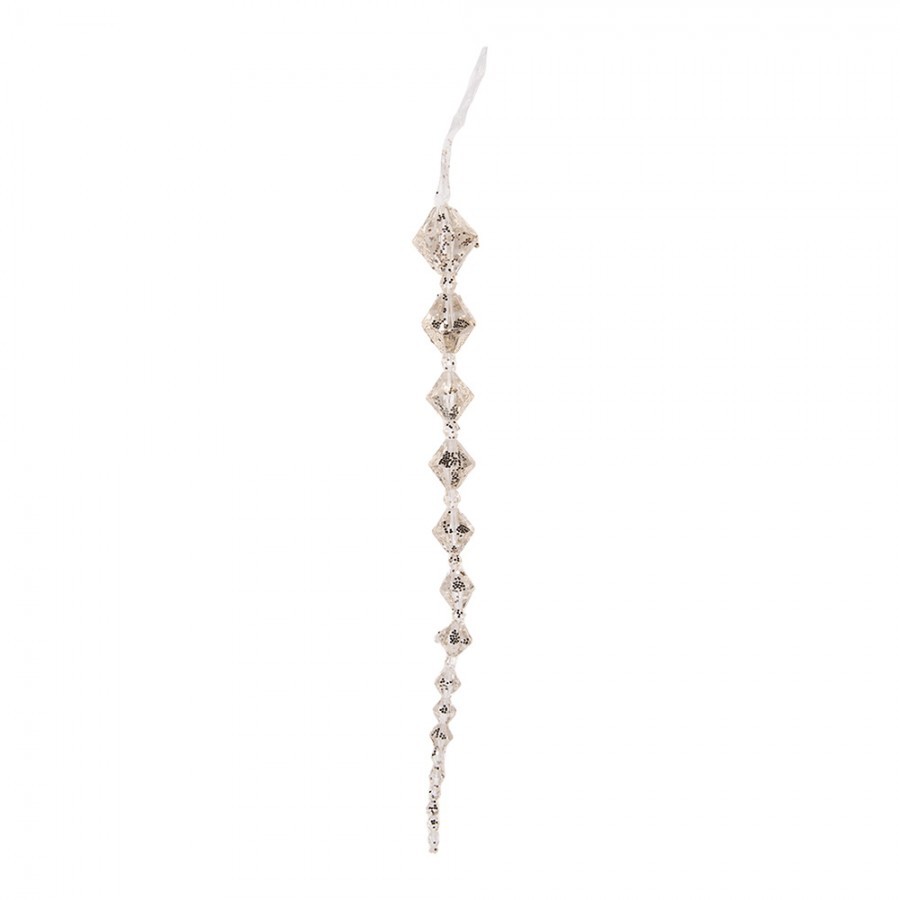Vánoční závěsná dekorace krystaly - 3*3*25 cm
