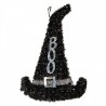 Halloweenská závěsná dekorace Čarodějnický klobouk "BOO" - 28*2*39 cm