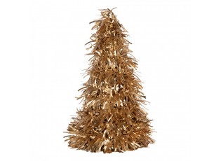 Christmas Decoration Christmas Tree ? 12x27 Cm Gold Colored Plastic - ? 12*27 cm