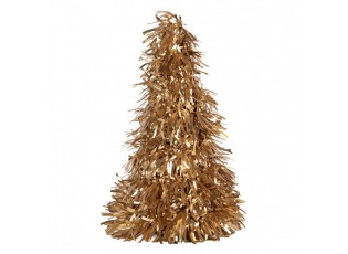 Christmas Decoration Christmas Tree ? 12x27 Cm Gold Colored Plastic - ? 12*27 cm
