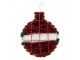 Christmas Decoration Christmas Bauble 22x2x26 Cm Red Plastic - 22*2*26 cm Clayre & Eef