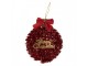 Christmas Ornament Christmas Bauble 12x4x14 Cm Red Plastic - 12*4*14 cm Clayre & Eef