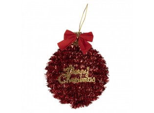 Christmas Ornament Christmas Bauble 12x4x14 Cm Red Plastic - 12*4*14 cm