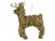 Christmas Ornament Deer 17x5x13 Cm Gold Colored Plastic - 17*5*13 cm Clayre & Eef