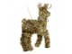 Christmas Ornament Deer 17x5x13 Cm Gold Colored Plastic - 17*5*13 cm Clayre & Eef