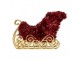 Christmas Decoration Sled 11x5x14 Cm Red Plastic - 11*5*14 cm Clayre & Eef