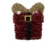 Christmas Ornament Gift 26x5x30 Cm Red Plastic - 26*5*30 cm Clayre & Eef