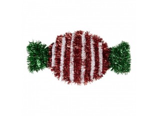 Christmas Ornament 33x2x16 Cm Red Plastic - 33*2*16 cm