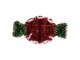 Christmas Ornament 33x2x16 Cm Red Plastic - 33*2*16 cm Clayre & Eef