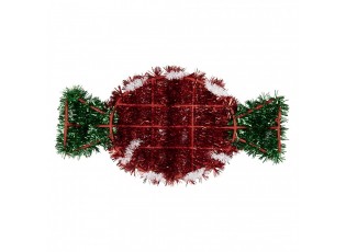 Christmas Ornament 33x2x16 Cm Red Plastic - 33*2*16 cm
