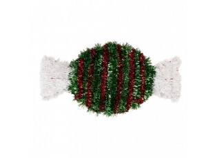 Christmas Ornament 33x2x16 Cm Green Plastic - 33*2*16 cm