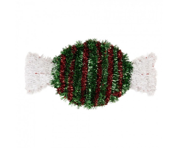 Christmas Ornament 33x2x16 Cm Green Plastic - 33*2*16 cm Clayre & Eef