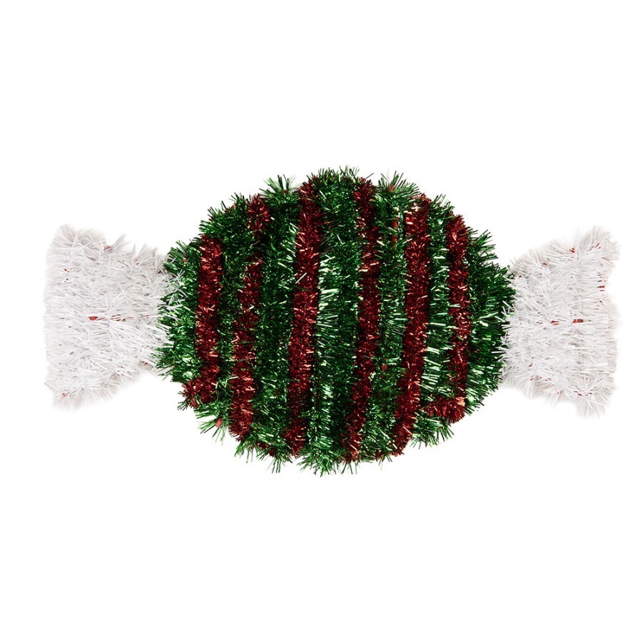 Christmas Ornament 33x2x16 Cm Green Plastic - 33*2*16 cm