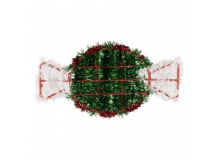 Christmas Ornament 33x2x16 Cm Green Plastic - 33*2*16 cm