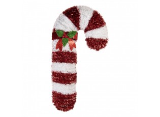 Christmas Decoration Candy Cane 32x5x62 Cm Red Plastic - 32*5*62 cm