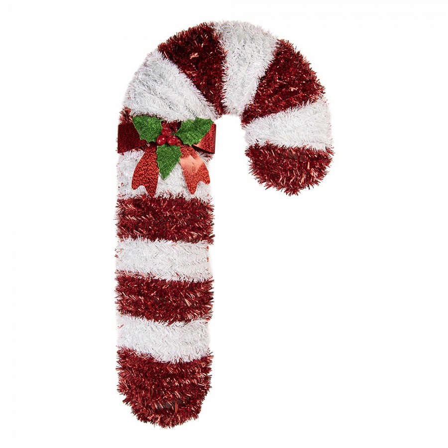 Christmas Decoration Candy Cane 32x5x62 Cm Red Plastic - 32*5*62 cm