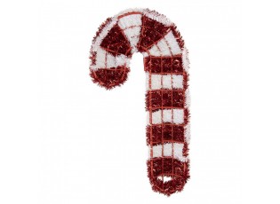 Christmas Decoration Candy Cane 32x5x62 Cm Red Plastic - 32*5*62 cm