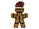 Christmas Ornament Gingerbread Man 22x2x33 Cm Brown Plastic - 22*2*33 cm Clayre & Eef