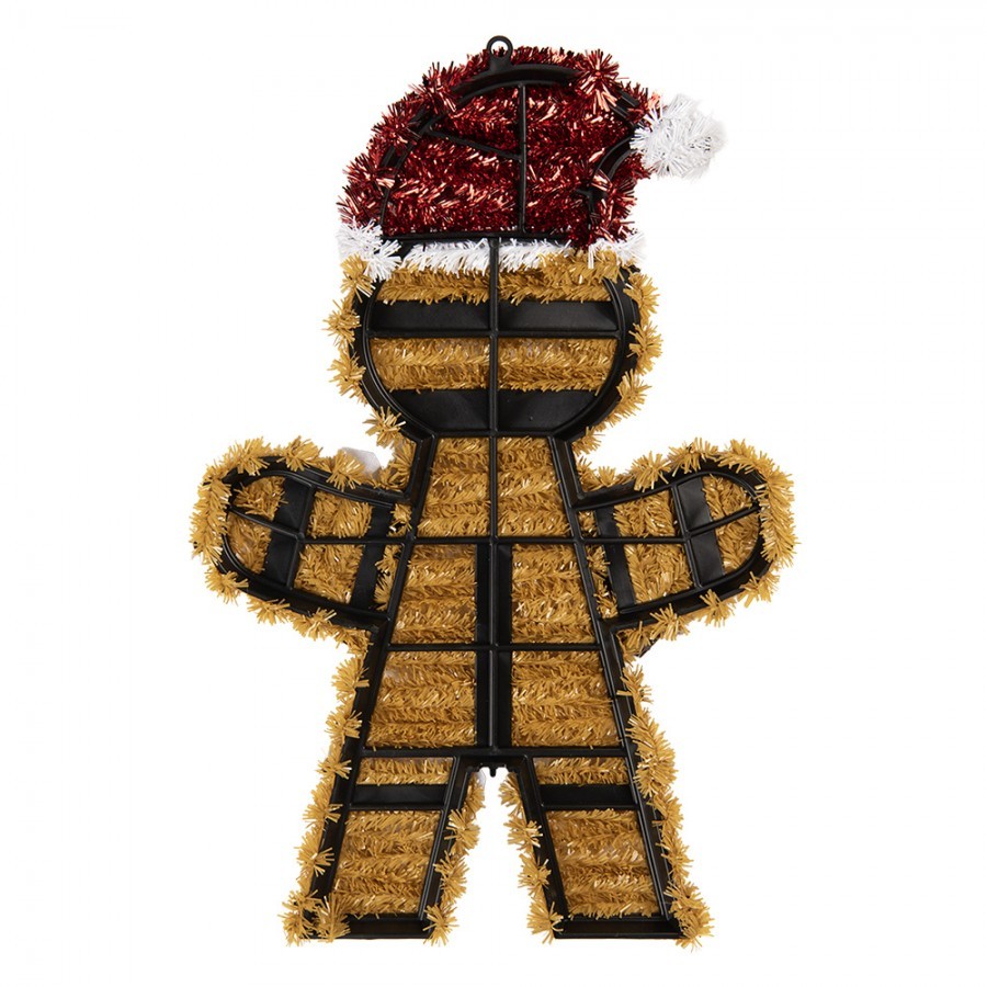 Christmas Ornament Gingerbread Man 22x2x33 Cm Brown Plastic - 22*2*33 cm Clayre & Eef Christmas Ornament Gingerbread Man 22x2x33 Cm Brown Plastic - 22*2*33 cm Clayre & Eef