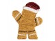 Christmas Decoration Gingerbread Man 25x4x30 Cm Brown Plastic - 25*4*30 cm Clayre & Eef
