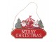 Christmas Ornament 21x1x14 Cm Red Wood - 21*1*14 cm Clayre & Eef