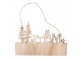 Christmas Ornament 22x1x14 Cm Beige Wood - 22*1*14 cm Clayre & Eef