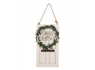 Christmas Ornament 8x1x15 Cm White Wood - 8*1*15 cm