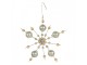 Christmas Ornament 17x3x17 Cm Gold Colored Glass - 17*3*17 cm Clayre & Eef