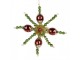 Christmas Ornament 16x3x16 Cm Green Glass - 16*3*16 cm Clayre & Eef