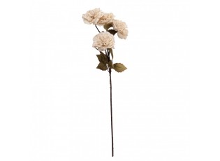 Vintage plnokvětá umělá růže s béžovými květy - 8*10*90 cm
