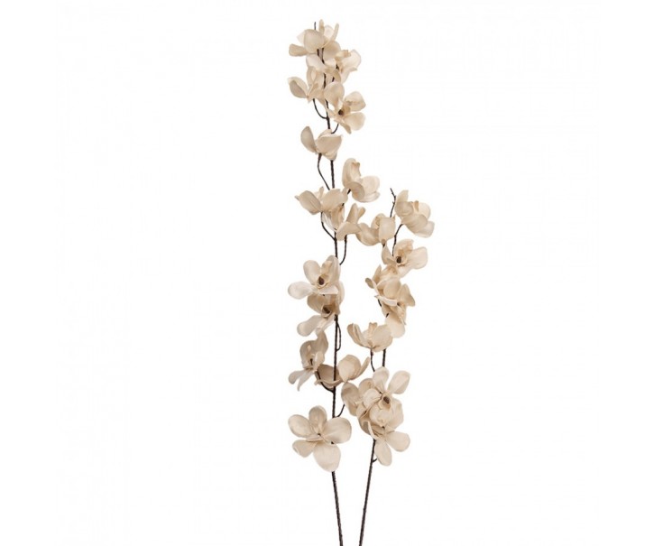 Elegantní umělá květina s krémovými květy - 10*10*110 cm Clayre & Eef