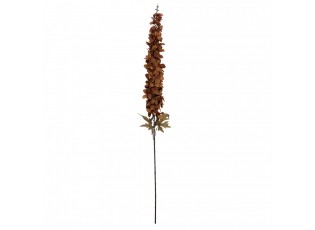 Dekorace umělá květina ostrožka Delphinium s hnědým květem - 8*8*124 cm