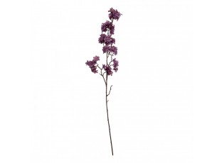 Dekorace umělá větvička s fialovými květy - 10*7*98 cm