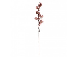 Dekorace umělá větvička s růžovými květy - 10*7*98 cm