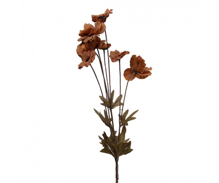 Elegantní umělá květina v zemitých měděných tónech - 6*8*80 cm Clayre & Eef
