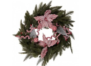 Christmas Wreath ? 60x20 Cm Green Plastic - ? 60*20 cm