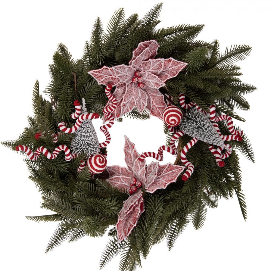 Christmas Wreath ? 60x20 Cm Green Plastic - ? 60*20 cm