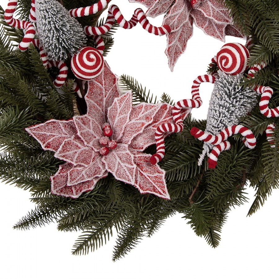 Christmas Wreath ? 60x20 Cm Green Plastic - ? 60*20 cm