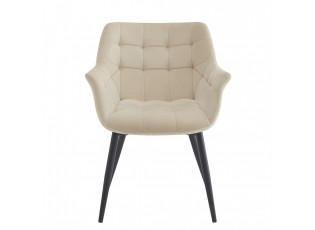 Elegantní béžová čalouněná židle s područkami Jarine - 63*62*80 cm