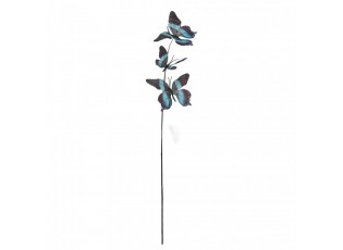 Dekorační větvička s modrými motýlky Butterfly - 10*10*65 cm