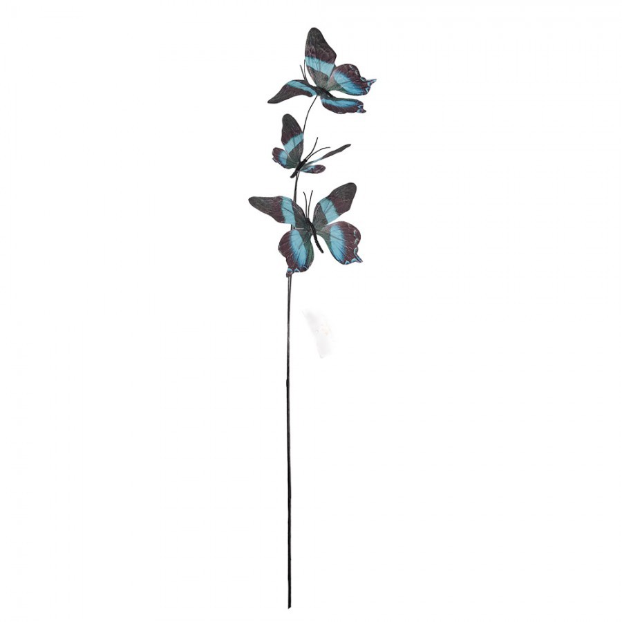 Dekoračná vetvička s modrými motýlikami Butterfly - 10*10*65 cm