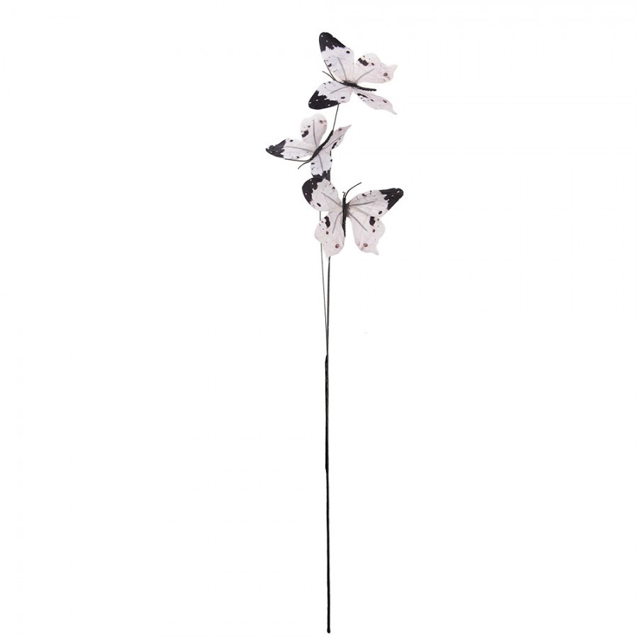 Dekorační větvička s bílými motýlky Butterfly - 10*10*65 cm