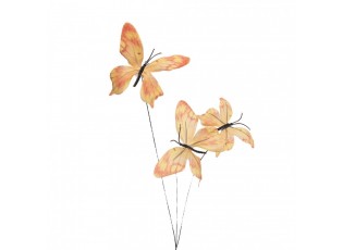 Dekorační větvička se žlutými motýlky Butterfly - 10*10*65 cm