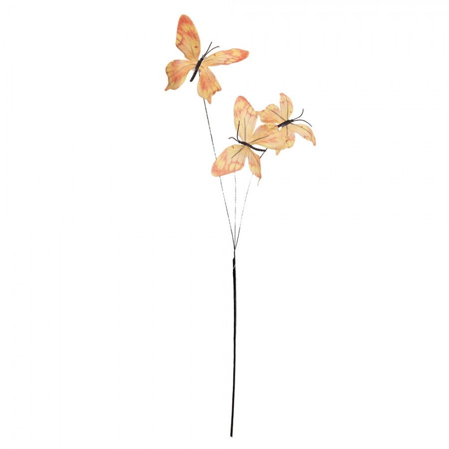 Dekorační větvička se žlutými motýlky Butterfly - 10*10*65 cm