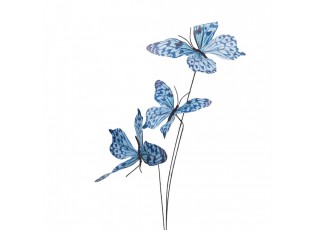 Dekorační větvička s modrými motýlky Butterfly - 10*10*65 cm