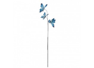 Dekorační větvička s modrými motýlky Butterfly - 10*10*65 cm