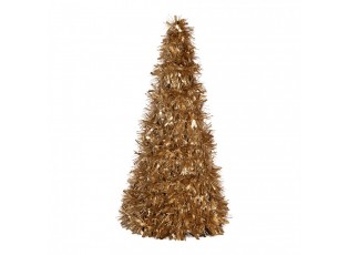 Christmas Decoration Christmas Tree ? 21x48 Cm Gold Colored Plastic - ? 21*48 cm